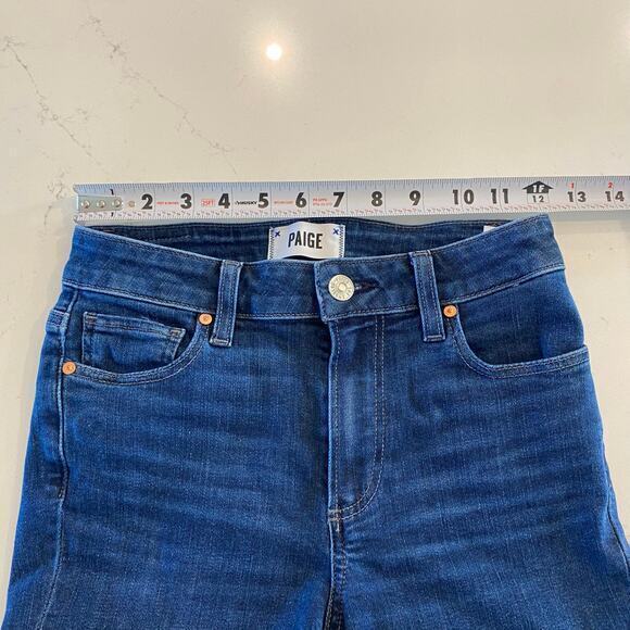 Paige Colette Crop Flare Jeans in Mai Tai size 24 - Picture 9 of 12